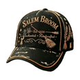 thumbnail image 1 of Halloween Cap Salem Broom Witch Print Adjustable Baseball Cap Spooky Graphic Hat for Halloween Party Casual Daily Wear(Black-23x18cm), 1 of 4