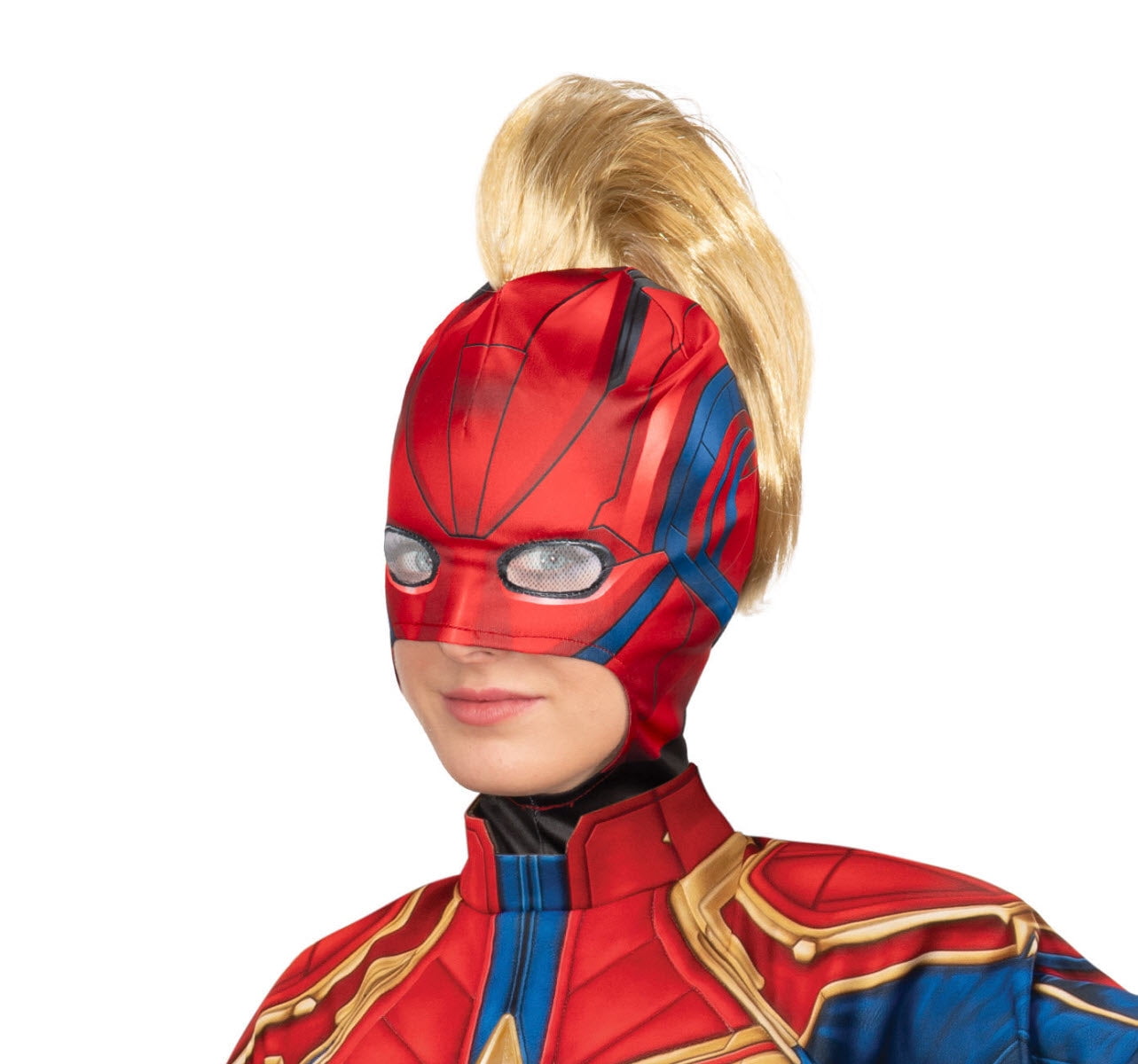 Halloween Captain Marvel Adult Headpiece with Mohawk