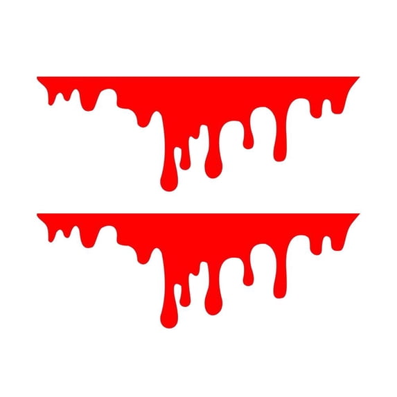 Halloween Car Stickers - Waterproof Blood Drip Decals for Auto Styling & Pranks