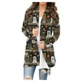 Halloween Cardigans Women Funny Ghost Graphic Spooky Season Party 2024