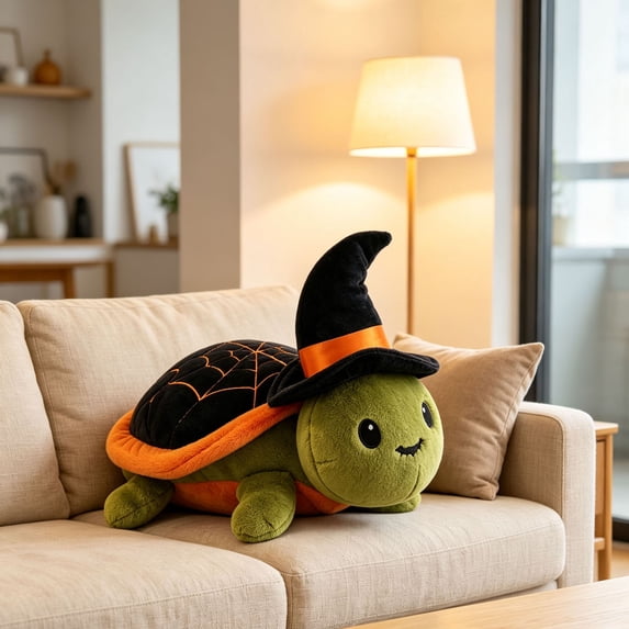 Halloween Carnival Wizard Turtle Toy, Cute Doll Bag Accessories Decorations for Bag Charm, Keychain, Backpack, Trick or Treat, Party Favor and Spooky Gift, B