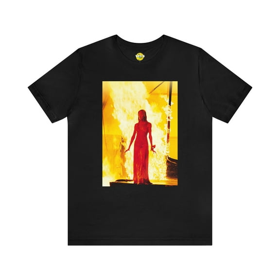 Halloween Carrie Burning Stage TShirt - Iconic Horror Movie Tee