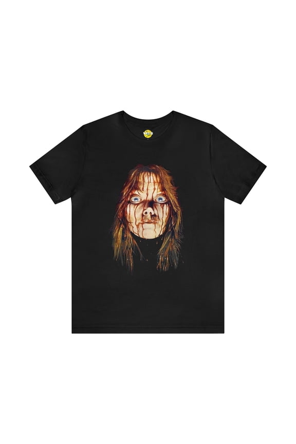 Halloween Carrie White's Bloody Face Stephen King Short Sleeve T-Shirt