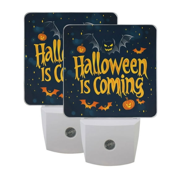 Halloween Cartoon Design LED Night Light with Smart Sensor Plug Into Wall Dusk to Dawn 2 packs