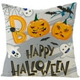 Halloween Cartoon Pillowcase Printed Linen Cushion Cover Sofa