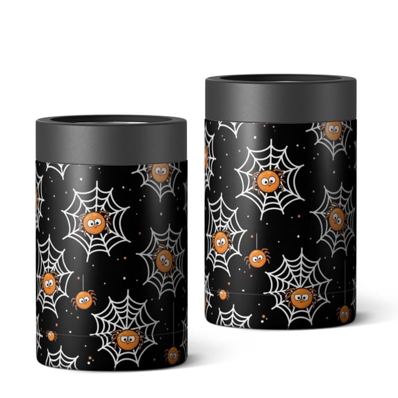 Halloween Cartoon Spider Web Pattern Can Cooler 1 Pack, Vacuum ...