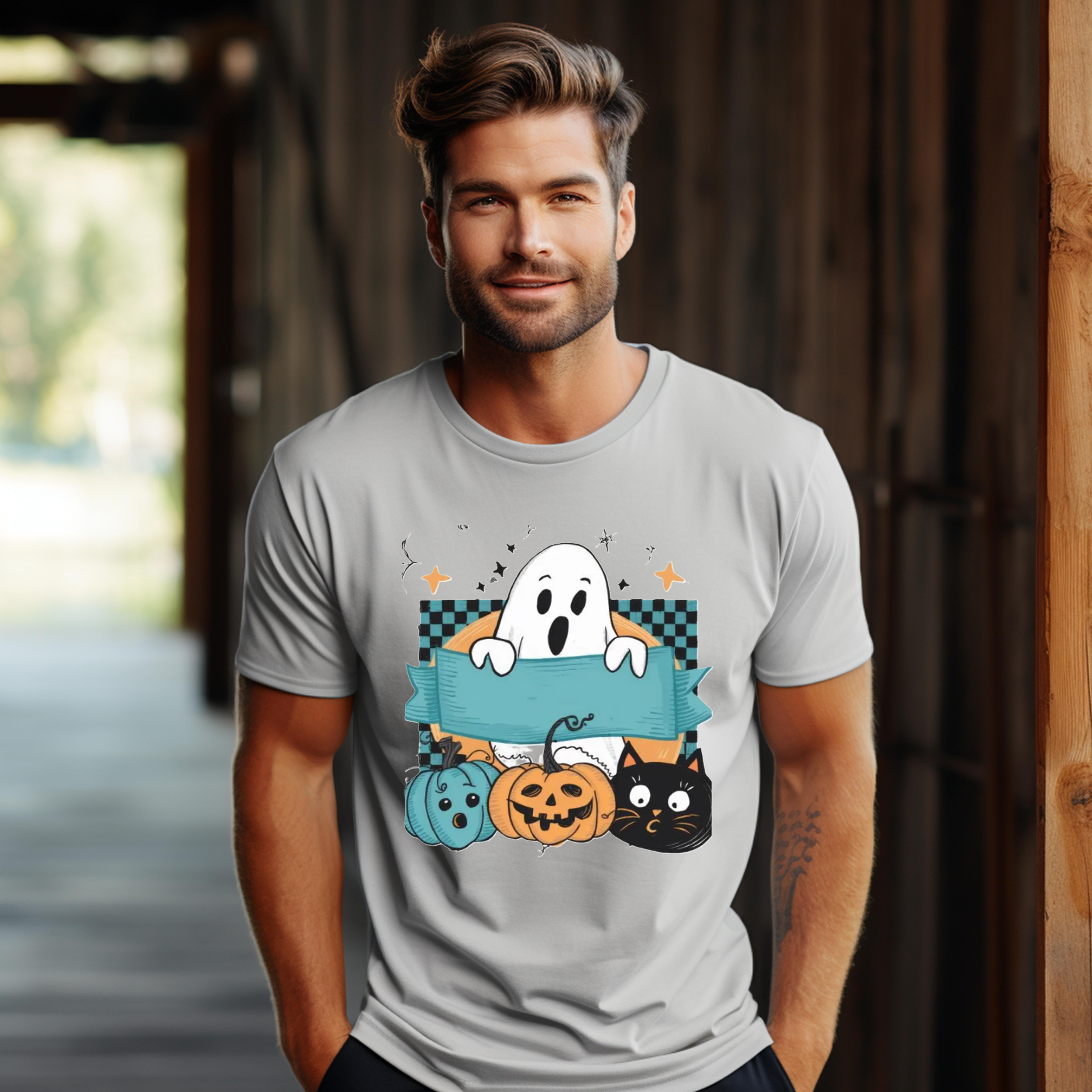 Halloween Cartoon unisex tshirt Bundle6, Personalized Kid Name Trick