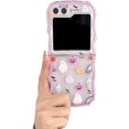thumbnail image 1 of Halloween Case for Galaxy Z Flip 5 Funny Pumpkin Lantern Design, Cute Woman Case for Samsung Galaxy Z Flip 5 Kawaii Ghost, Girls Spooky Case for Galaxy Z Flip 5 Curly Frame, 1 of 12