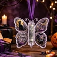 thumbnail image 1 of Halloween Cash Gift Ornament, Acrylic Money Holder with Butterfly with Spooky Night Scene Design for Fall Party Decor, 1 of 7