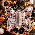 thumbnail image 1 of Halloween Cash Gift Ornament, Clear Acrylic Butterfly Design E Rolled Cash Tube Holder, with Festive Keepsake Design for Halloween Tree Mantel and Spooky Party Gifts, 1 of 4