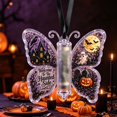 thumbnail image 1 of Halloween Cash Gift Ornament, Clear Acrylic Butterfly Design G Rolled Cash Tube Holder, with Festive Keepsake Design for Halloween Tree Mantel and Spooky Party Gifts, 1 of 6