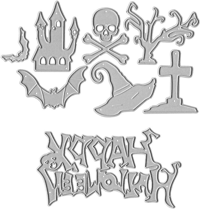 Halloween Castle Dies Metal Embossing Stencils Template Set - Walmart.com