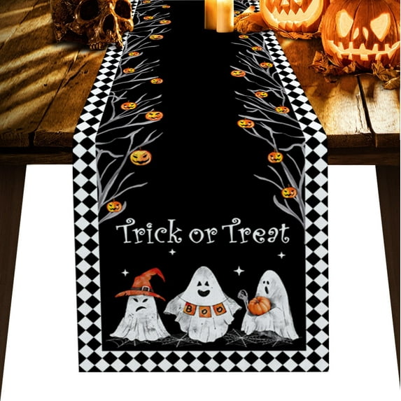 Halloween Castle Pumpkin Skull Home Coffee Table TV Counter Luxury Tablecloth Party Dinner Country Wedding Decoration Tablecloth
