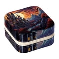 thumbnail image 1 of Halloween Castle Travel Portable Jewelry Organizer: Square Bracelet Holder, Jewelry Display, and Box for Girls and Women, 1 of 6