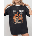 thumbnail image 1 of Halloween Casual Cotton All Men Are Graphic Tee T Shirt Top Vintage Retro Slogan Design Black S-5XL, 1 of 5