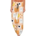 Halloween Casual Pajama Pants for Women Pumpkin Bats Print Yoga