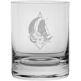 thumbnail image 1 of Halloween Cat 3 Happy Halloween Etched 11oz Crystal Rocks Whisky Glass, 1 of 1