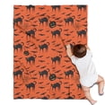 thumbnail image 1 of Halloween Cat & Bat Pattern Blanket,Comfortable Soft Flannel Throw Blanket,All Season,Warm Lightweight Blankets for Sofa Bed Couch Living Room Chair,30"x40", 1 of 4