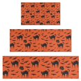 thumbnail image 1 of Halloween Cat & Bat Pattern Kitchen Rugs Sets Of 3,Kitchen Runner Rugs Non Skid Washable,Decorative Kitchen Floor Mats for Kitchen,Sink,Laundry,17"x30"+ 17"x47" + 17"x59", 1 of 6