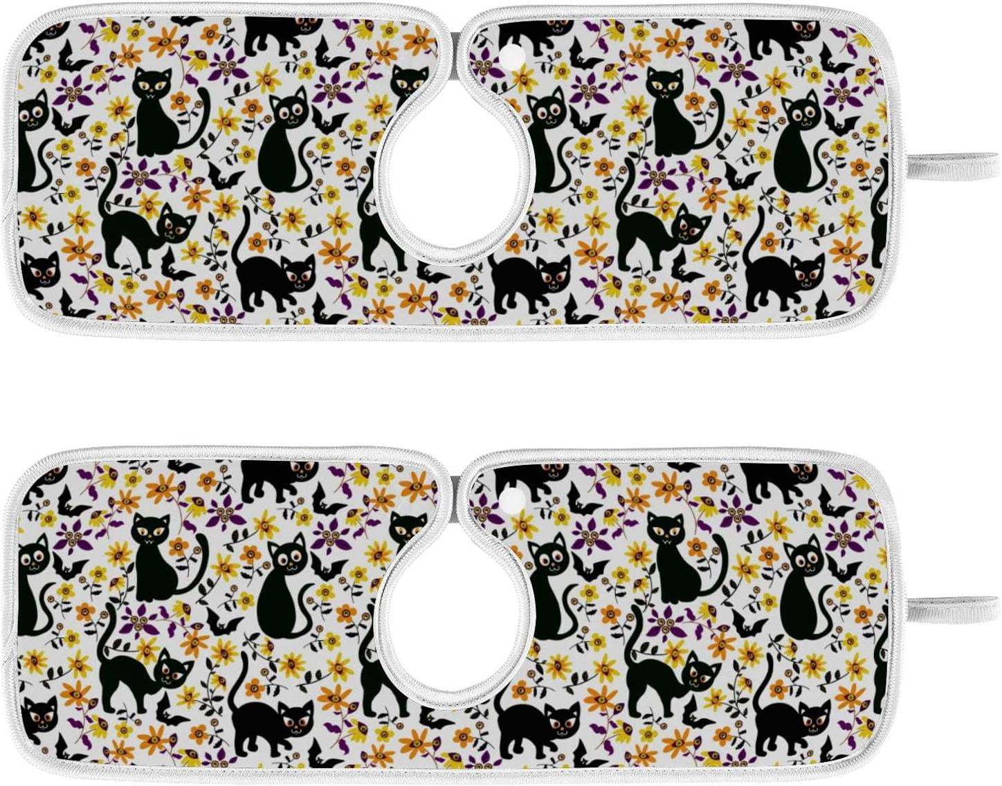 Halloween Cat Kitten Sink Splash Guard for Faucet 2 Packs Faucet ...