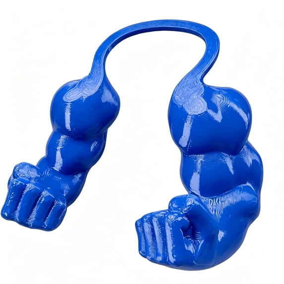 Halloween Cat Muscle Superhero Arms, 3D Printed Cat Muscle Arms Cosplay Accessory, Lightweight Neck Hanging Halloween Outfit, Ideal Photo Prop for Cats & Dog, Blue