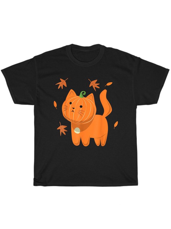 Halloween Cat Pumpkin Jack Lantern Cats Costume Gift Holiday T-Shirt, Size S-5XL