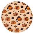 thumbnail image 1 of Halloween Cat and Pumpkin Pattern Round Fitted Tablecloth with Elastic Edge,Dining Table Cover Waterproof,Outdoor Round Tablecloth for Camping,Dining,Indoor and Outdoor, 1 of 7