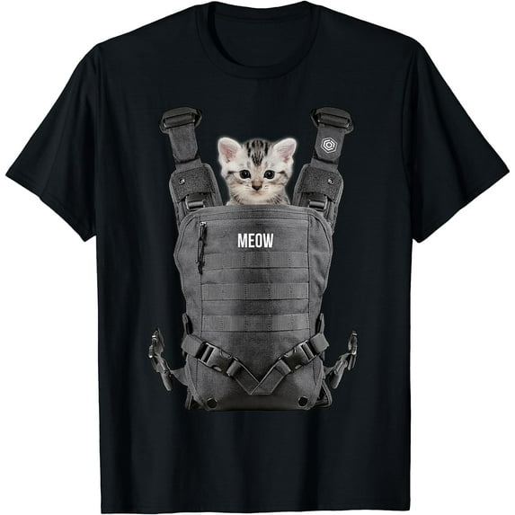 Halloween Cat T Shirt Cool kitty cats Carrier funny gift tee