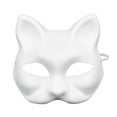 thumbnail image 1 of Hand Painted White Cat for Halloween Theme Celebration, 1 of 6