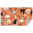 thumbnail image 1 of Halloween Cats with Pumpkin and Bat Motifs Rectangle Tablecloth 60"x102",Waterproof Polyester Rectangle Table Cloth, Wipeable Spillproof Polyester Tablecloth for Dining, Camping, Indoor and Outdoor, 1 of 6