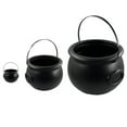 thumbnail image 1 of Halloween Cauldron,Black Plastic Witch Cauldron Kettle Halloween Pot Candy Holder,Witch Cauldron Pot Bucket Ornament for Halloween Party Favors Decorations Trick Or Treat Home Table Mantle Indoor, 1 of 9