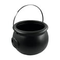 thumbnail image 1 of Halloween Cauldron,Black Plastic Witch Cauldron Pot for Party Decor,Handle Design, No Rough Edges,Halloween Candy Holder Decor,Witch Spooky Candy Bowl,Trick or Treat Supplies, 1 of 4