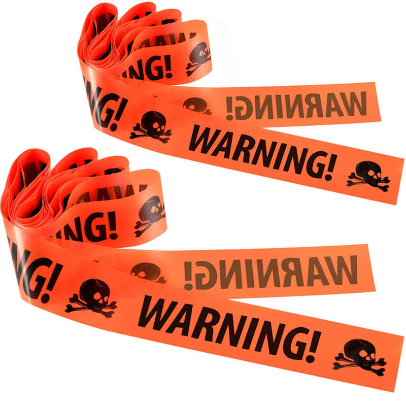 Halloween Caution Tape, Scary Blood Handprint Warning Tape Decoration, ENTER IF YOU DARE! & DO