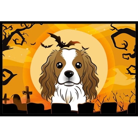 Halloween Cavalier Spaniel Indoor & Outdoor Mat, 18 x 27 in.