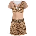 thumbnail image 1 of Halloween Cave Woman Costume Juniors V-Neck Beach Cover-Up Dress, 1 of 2
