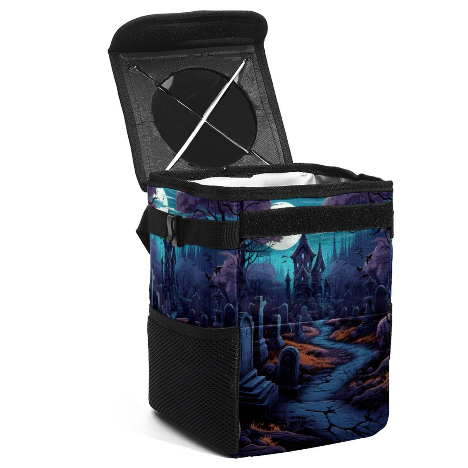Halloween Cemetery Foldable Car Trash Bin with Lid, Leak-Proof, Hanging  Storage Bag - Car Garbage Can and Trash Can - Walmart Business Supplies, image size:1601x1601