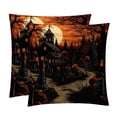 thumbnail image 1 of Halloween Cemetery Inserts - Set of 2 Bed Pillow Inserts with Unique Patterns - Available in Sizes 16x16, 18x18, 20x20 Inches for Throw Pillow Covers - Great for Any Occasion!, 1 of 1