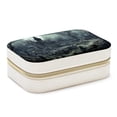 thumbnail image 1 of Halloween Cemetery Velvet Portable Earring Holder with Removable Compartment: Display Case, Jewelry Box, Decorative Box - Gift!, 1 of 7