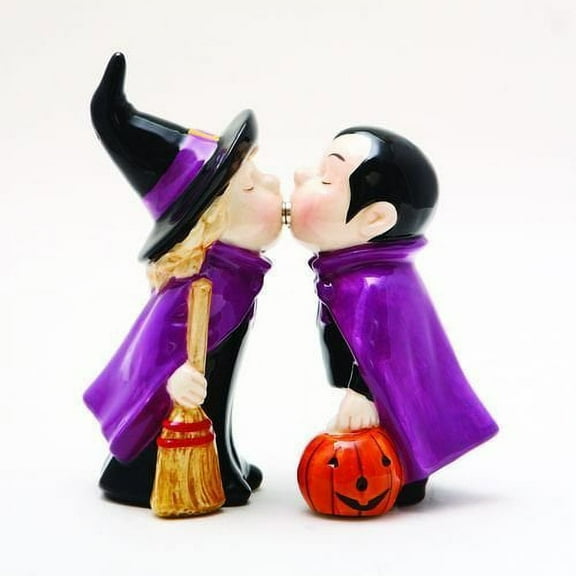 Halloween Ceramic Magnetic Salt and Pepper Shakers Collection Set