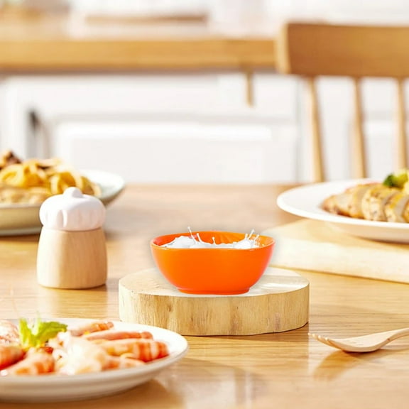 Halloween Ceramic Pumpkin Bowl with Lid for Cereal Oatmeal Soup, Cute Double Handle Serving Dish for Dessert Salad, Unique Holiday Gift Idea Kitchen Dining Tableware