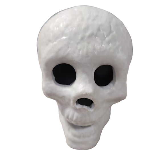 Halloween Ceramic Skull Fire Pit Decoration Reusable Skeleton Head Prop for Fireplace Bonfire Barbecue Party Decor