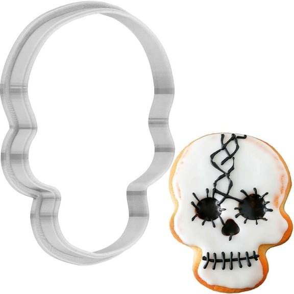 Halloween Chained Skull Cookie Cutter 4 Inch Made in USA by WONDERTORY