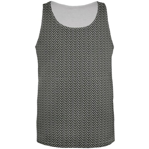 Halloween Chainmail Costume All Over Adult Tank Top - 2X-Large