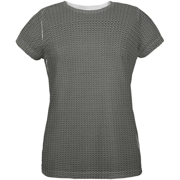 Halloween Chainmail Costume All Over Womens T-Shirt - X-Large