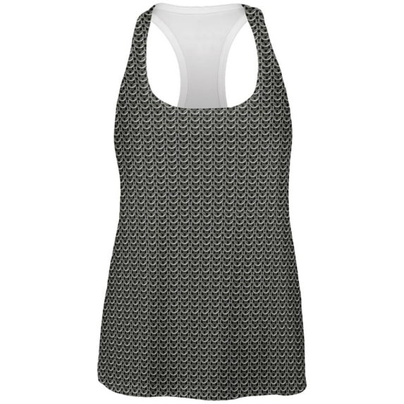 Halloween Chainmail Costume All Over Womens Work Out Tank Top Multi X-LG