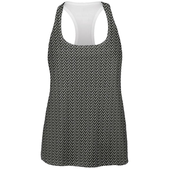 Halloween Chainmail Costume All Over Womens Work Out Tank Top Multi X-LG