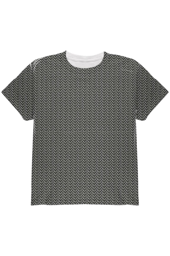 Halloween Chainmail Costume All Over Youth T Shirt Multi YLG