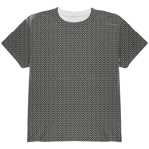 Halloween Chainmail Costume All Over Youth T Shirt Multi YMD