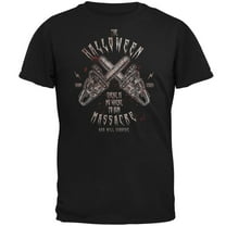 Halloween Chainsaw Massacre Bloody Horror Mens T Shirt Black 3X-LG