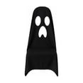thumbnail image 1 of Halloween Chair Covers, Black Ghost Print Stretch Slipcovers for Dining and Office Chairs, Washable Party Decorations for Home Restaurant Cafe, 1 of 5